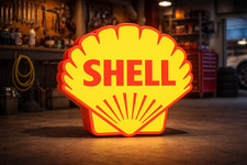Shell garage sign 3d printed