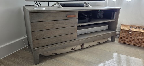 Grey mango wood stand - mango,