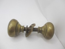 Victorian Brass Door Knobs Handles Old Plates Antique Georgian RUSTED GRUB SCREW