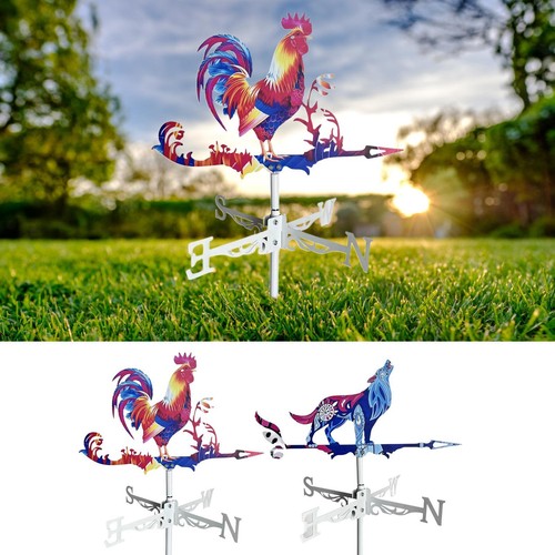 Metal colorful rooster - metal,