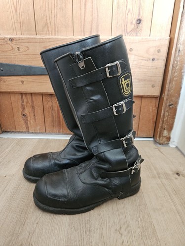 Vintage toeguard black leather - vintage,