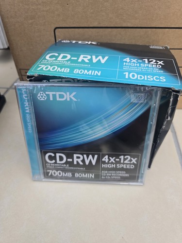 Tdk rw 80min 700mb - cd-rw,