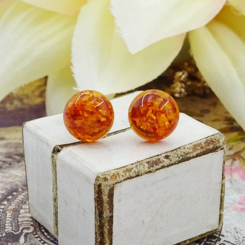Vintage 9ct gold baltic amber - vintage,