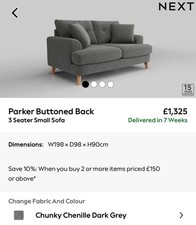 NEXT Parker Buttoned Back