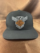 Harley-Davidson Motorcycles Since1903 Black Orange Embroidery 115 Snapback [New]