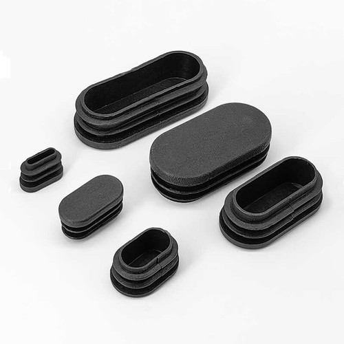 Plastic oblong oval - oval, end