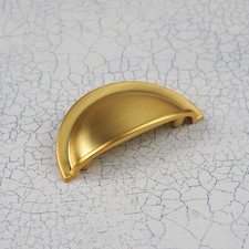 10x Brass 64mm Cup Handles