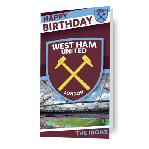 Birthday card west ham united - west,