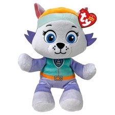 TY Original Beanie Babies Collection EVEREST PAW PATROL Soft Plush 18cm Toy New