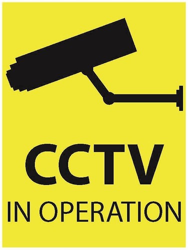 Security cctv camera warning - security,
