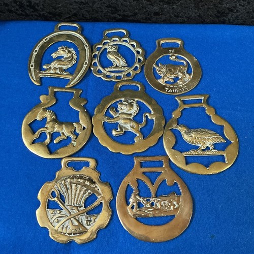 Vintage brass plaques - brass,