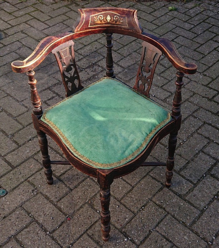 Antique edwardian with inlaid - edwardian,