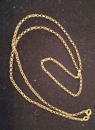 9ct gold belcher chain - gold,