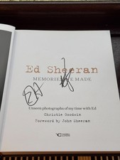 Ed Sheeran Hand Signed