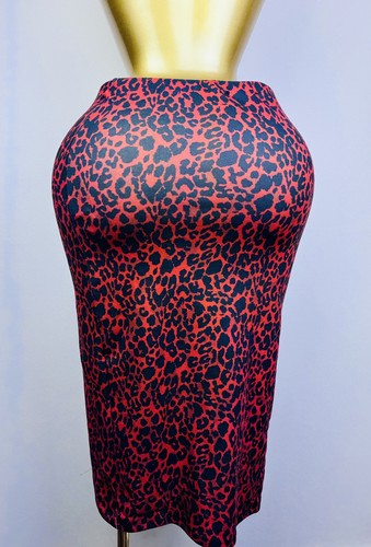 Zara red leopard - red, print
