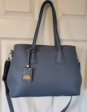 Borse In Pelle Powder Blue Italian Leather Tote Crossbody Shoulder Bag Handbag