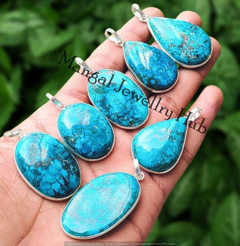 Dainty blue turquoise gemstone - dainty,