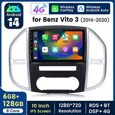 Android14 Carplay Car Stereo For Mercedes Benz Vito 3 W447 2014-2020 GPS Sat Nav