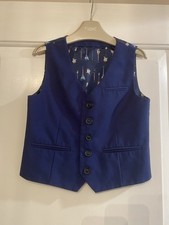 Waistcoat Boys Aged 2-3 Years Navy Good Condition No Flaws Hardly Worn