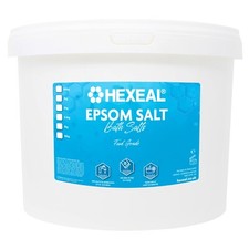 Hexeal Epsom Salt 250g - 10kg Bucket of Food Grade Magnesium Sulphate