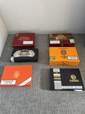 6 X Empty Assorted Cigar Boxes