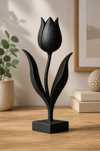 Elegant tulip bloom sculpture - tulip,