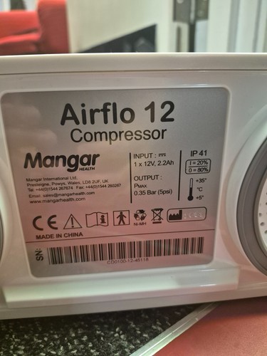 Mangar airflo compressor - airflo, 12