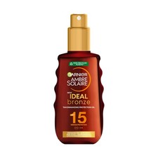 Ambre Solaire SPF15 Ideal Bronze Protective Oil Sun Cream Spray, Tan Enhancing