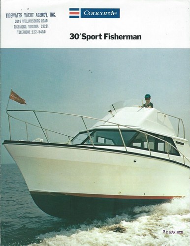 Boat brochure concorde - -, 30