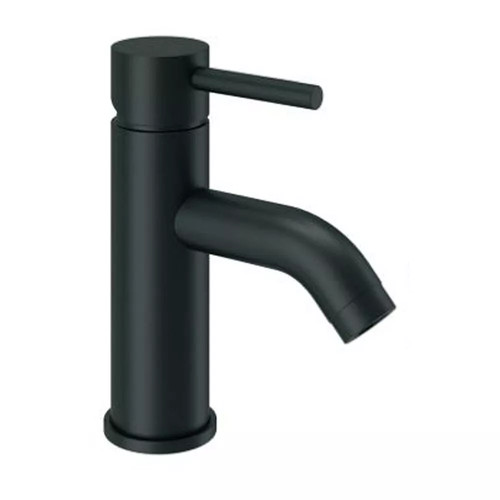 Matt black modern round - matt,