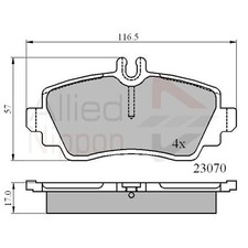 Brake Pads Set For Mercedes