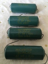 Capacitors Micamold Tropicap .47mf -200vdc x4