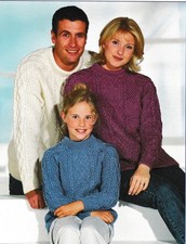 Family Aran Jumper Knitting