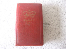 ELIZABETH R 1953 CORONATION MONEY BOX & KEY VINTAGE