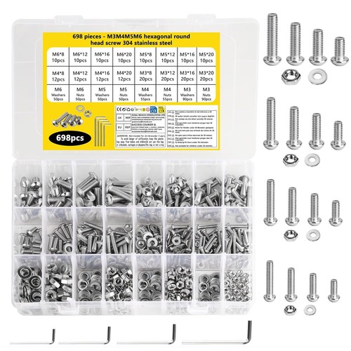 698 pcs m6 - m3,