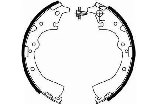 Brake shoes gs8184 - brake,