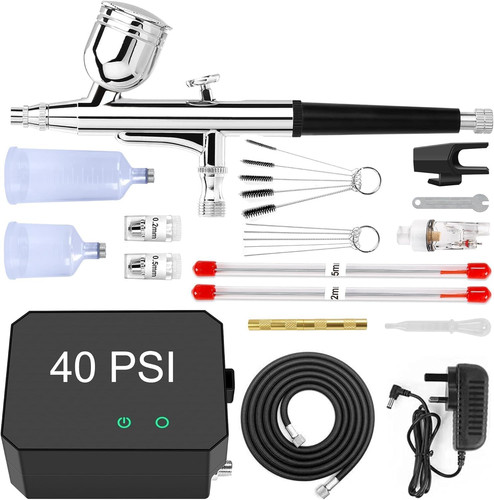 Airbrush kit with compressor - kit,
