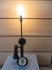 Vintage/Antique/Retro Candlestick Telephone/Phone Electric Table Lamp/Light