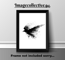 RAVEN BIRD   A4 PRINT PICTURE