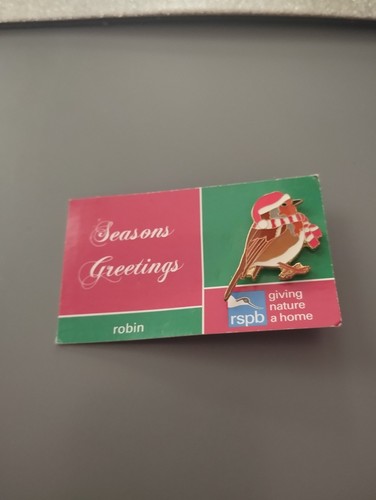 Rspb seasons greetings pin - rspb,