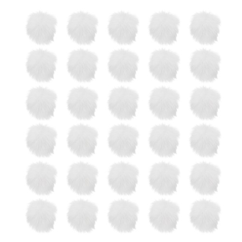 30pcs fluffy soft faux - faux, pom
