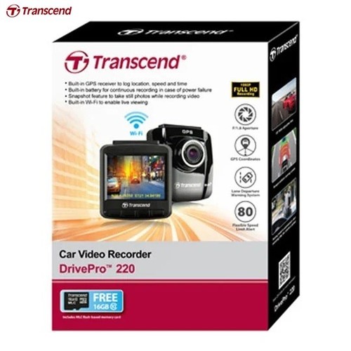 Transcend drivepro 220 dashcam - transcend,