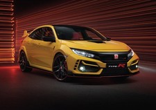 Honda Civic Type R (Yellow) Poster Print Car Picture Art A1 A2 A3 Mugen VTI VTEC