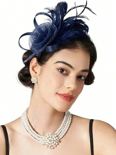 Flower feather hair - feather, hat