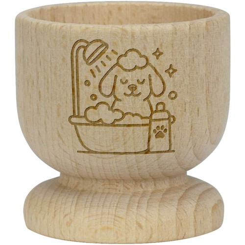Dog bubble bath wooden egg - bubble, bath'