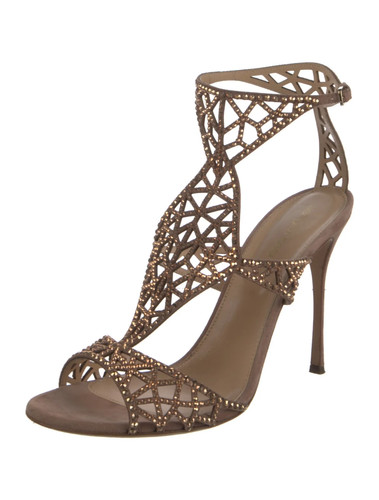 Sergio rossi bronze suede - bronze,
