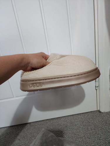 Ladies beige cream slippers - ladies,