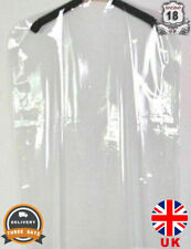 10 Clear Poly Garment Covers Clothes Suit Dress Plastic Bags Poly 60" UK STOCK