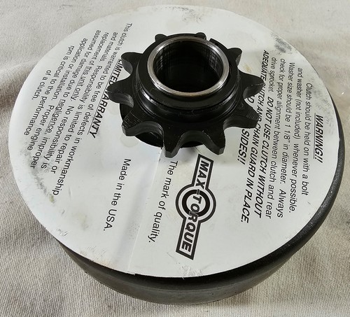 Max torque clutch bore 35 - 3/4",