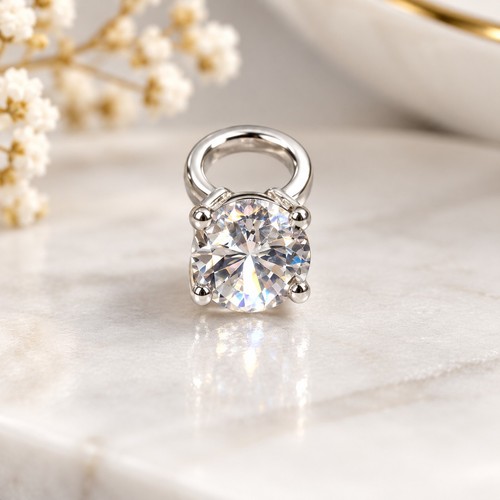 Sterling silver solitaire - solitaire, ring
